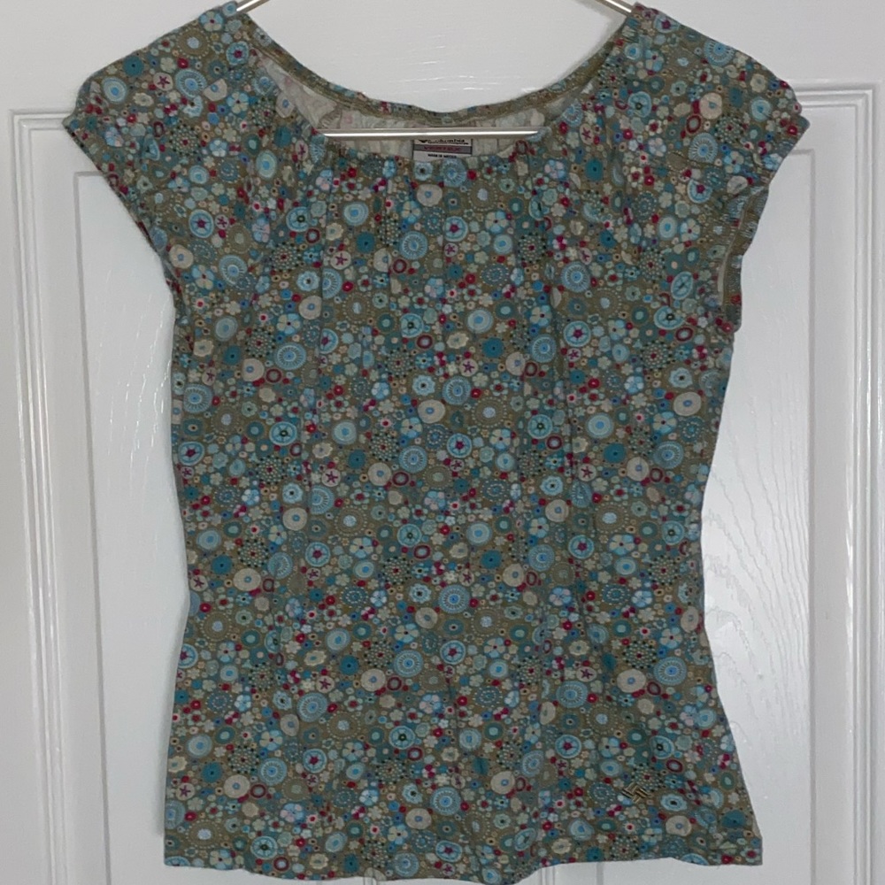 Vintage Columbia Retro Styled Floral Top